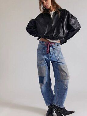 We The Free Moxie Pull-On Barrel Jeans